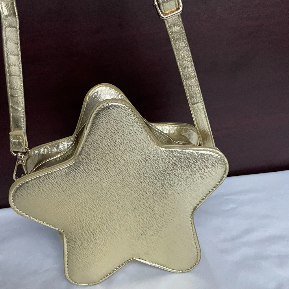 Mad‎ Engine Starlight Gold Yellow Crossbody Bag Glitter Accent Purse